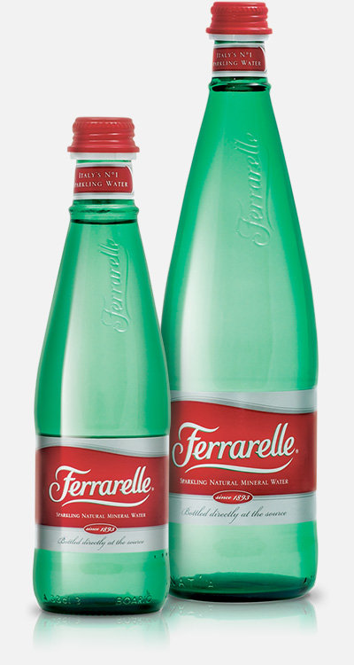 Ferrarelle water bottles