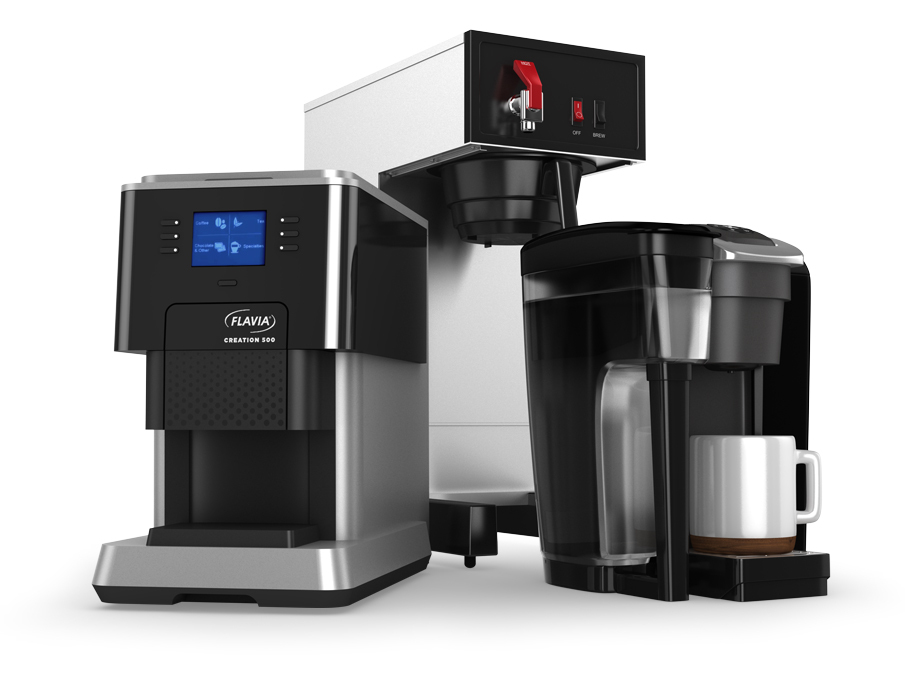 Single-cup or batch-brewed coffee, carafes, airpots or traditional glass pots are available for rental and service